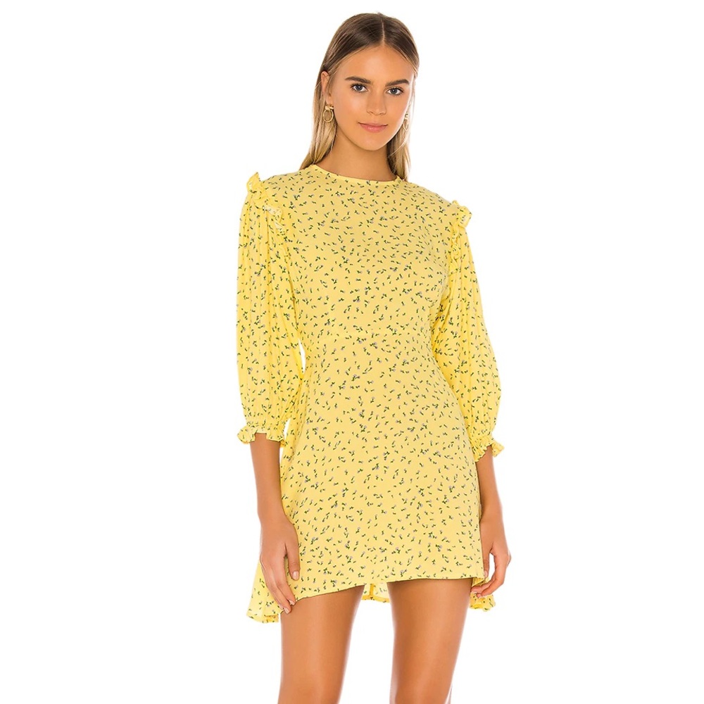 Faithfull The Brand Edwina Floral Crepe Dress